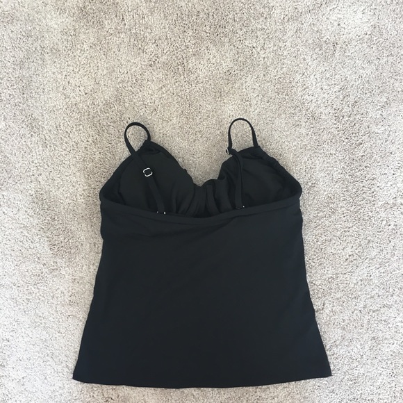 Lands’ End tankini top size 8 black - Picture 2 of 5